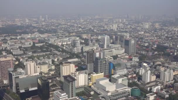 Paisagem Panorâmica Aérea Bangkok Tailândia — Vídeo de Stock