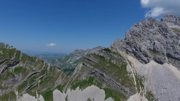 Vista Aérea Sobre Bobotov Kuk Outras Montanhas Parque Durmitor Montenegro — Vídeo de Stock