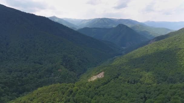 Letecká Krajina Horami Černé Hoře Evropa — Stock video