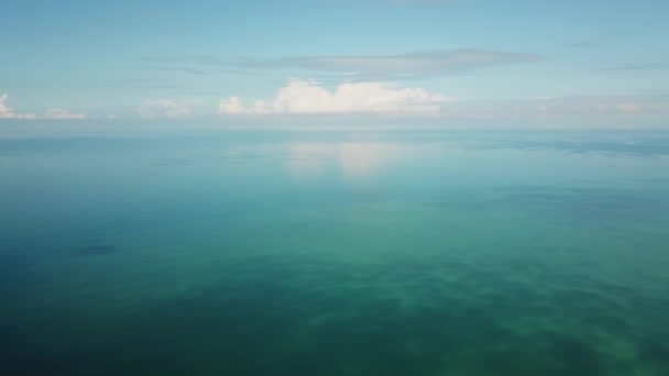 Όμορφη Εναέρια Πανόραμα Τοπίο Της Τροπικής Θάλασσας — Αρχείο Βίντεο