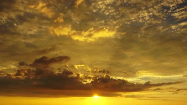 日没の美しい熱帯の空 タイムラプス4K — ストック動画