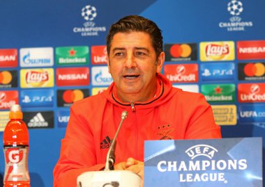 UEFA Champions League Dynamo Kiev v Benfica: press-conference clipart
