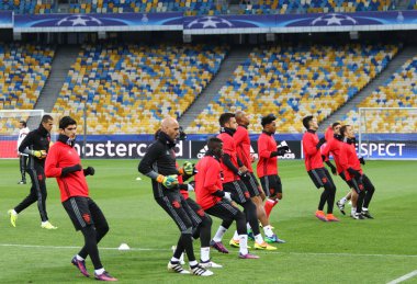 UEFA Şampiyonlar Ligi Dinamo Kiev v Benfica: maç öncesi eğitim