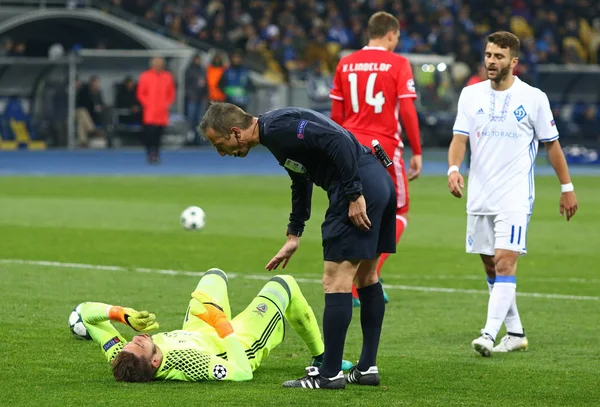 Liga Mistrzów: Fc Dynamo Kijów v Benfica — Zdjęcie stockowe