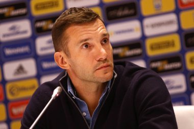 Andriy Şevçenko basın-konferans Kiev, Ukrayna