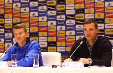 Andriy Şevçenko basın-konferans Kiev, Ukrayna