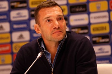 Andriy Şevçenko basın-konferans Kiev, Ukrayna