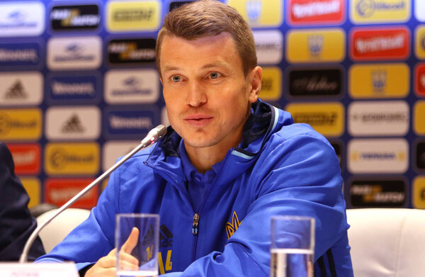 Andriy Shevchenko press-conference in Kiev, Ukraine