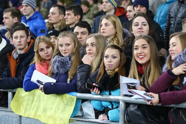 Träningspasset i Ukraina National Football Team i Kiev — Stockfoto