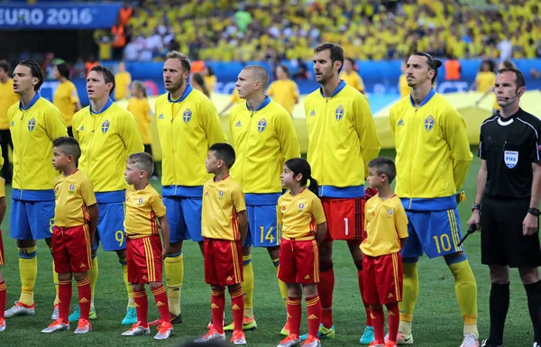 UEFA Euro 2016: Zweden-België — Stockfoto