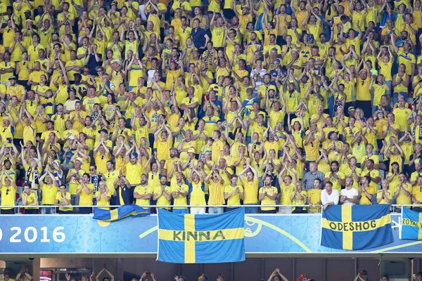 UEFA EURO 2016: Suécia / Bélgica — Fotografia de Stock