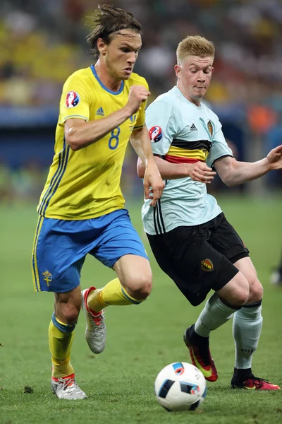 UEFA Euro 2016: Szwecja v Belgia — Zdjęcie stockowe