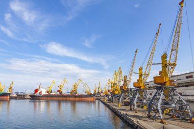 Deniz Odessa port, Karadeniz, Ukrayna