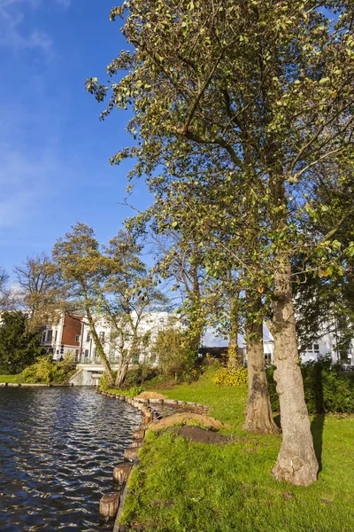 Garden in center of Lubeck city, Germany — Stock Photo, Image