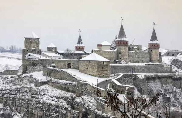 Średniowiecznej twierdzy w Kamieńcu Podolskim, Ukraina — Zdjęcie stockowe