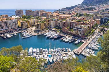 Panoramik liman de Fontvieille, Monako Prensliği