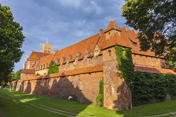 Castello di Malbork in Pomerania regione della Polonia — Foto Stock