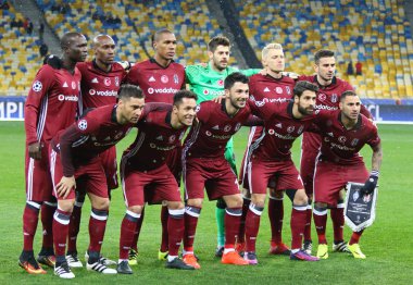UEFA Şampiyonlar Ligi oyun Fc Dinamo Kiev v Beşiktaş