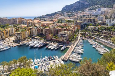 Panoramik liman de Fontvieille, Monako Prensliği