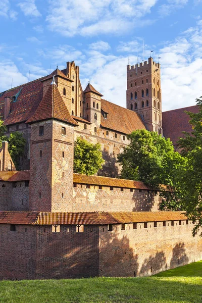 Malbork kasteel in Pommeren regio van Polen — Stockfoto