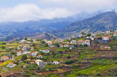 Madeira Adası, Portekiz pitoresk kırsal manzara
