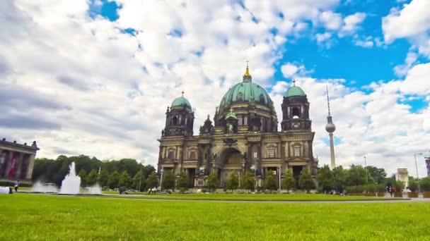 柏林大教堂 （柏林 dom），德国 — 图库视频影像
