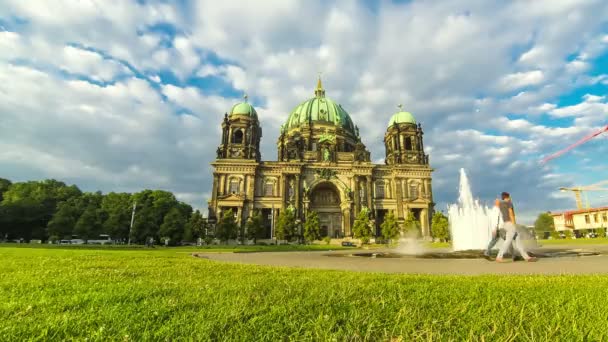 Berlin Cathedral (Berliner Dom), Germany (4K) — Wideo stockowe