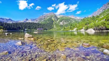 Slovakya, High Tatras 'taki Popradske Gölü savunması