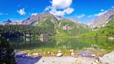 Slovakya, High Tatras 'taki Popradske Gölü savunması