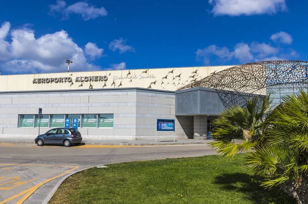 Aeroporto de Alghero-Fertilia na ilha da Sardenha, Itália — Fotografia de Stock