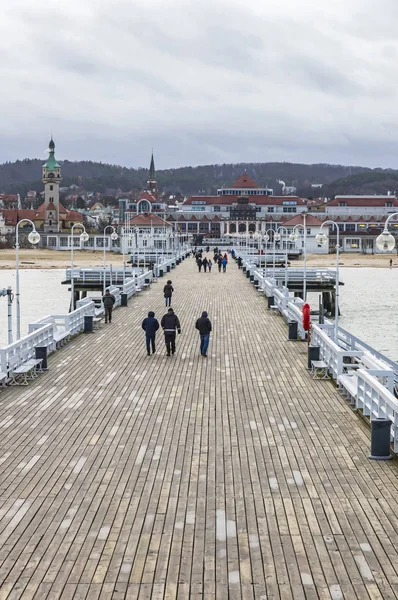 Sopot Pier (Molo) en la ciudad de Sopot, Polonia — Foto de Stock