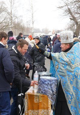 Epiphany kutlama Kiev, Ukrayna