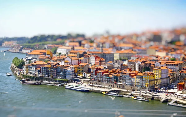 Letecký pohled na město Porto, Portugalsko — Stock fotografie