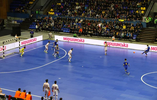 Futsal Amistoso partido Ucrania v España —  Fotos de Stock