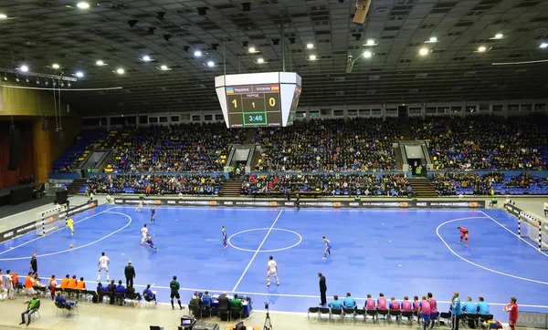 Mecz towarzyski Futsal Ukraina v Hiszpania — Zdjęcie stockowe