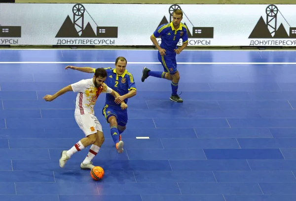 Futsal amistoso: Ucrania v España en Kiev, Ucrania — Foto de Stock