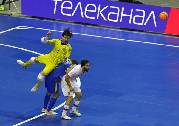 Dost Futsal: Ukrayna v İspanya Kiev, Ukrayna — Stok fotoğraf