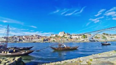 Gemilerde Douro nehir, şehir, Porto, Portekiz