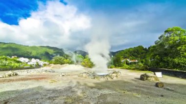 Sıcak termal Sao Miguel Island, Azores, Portekiz