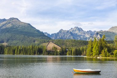 dağ gölü strbske pleso, yüksek tatras, Slovakya