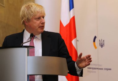 P.Klimkin, B.Johnson ve W.Waszczykowski basın toplantısında Kiev