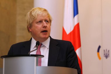 P.Klimkin, B.Johnson ve W.Waszczykowski basın toplantısında Kiev