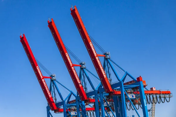 Port de Hambourg sur l'Elbe, Allemagne — Photo