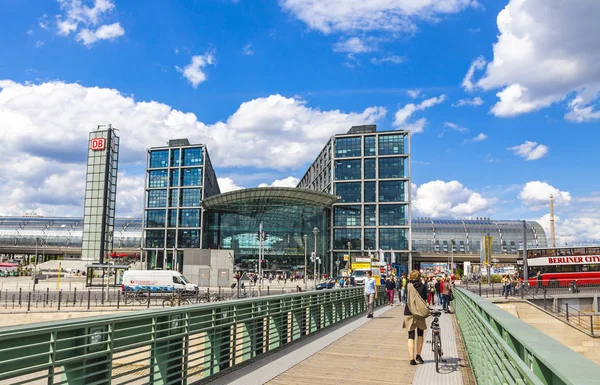 Dworzec Centralny w Berlinie (Berlin Hauptbahnhof) — Zdjęcie stockowe