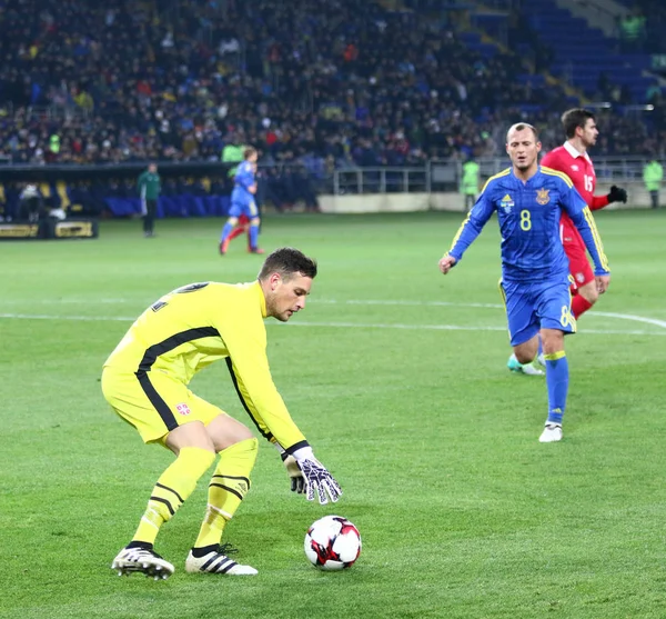 Friendly game Ukraine v Serbia in Kharkiv — Stock Photo, Image