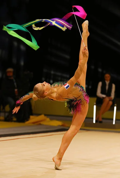 节奏体操大奖赛在基辅，乌克兰 — 图库照片