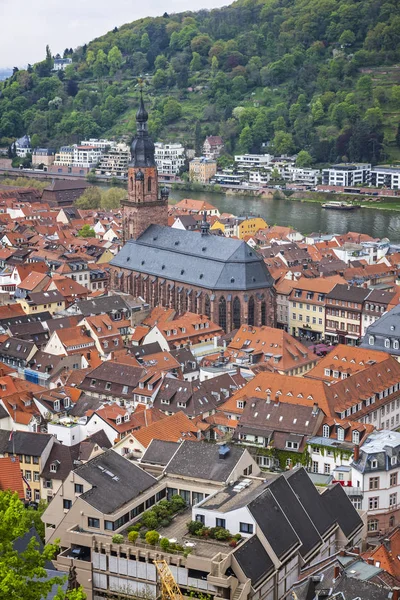 Luftaufnahme der heidelbergstadt, deutschland — Stockfoto