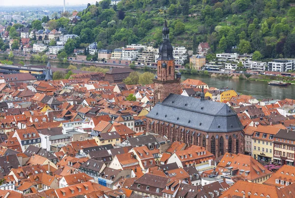 Luftaufnahme der heidelbergstadt, deutschland — Stockfoto