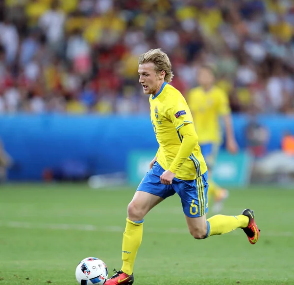 UEFA Euro 2016: Szwecja v Belgia — Zdjęcie stockowe