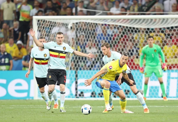 UEFA EURO 2016: Suécia / Bélgica — Fotografia de Stock